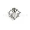 Pendientes Corazón de Espina de Titanio F136 Clavos de Hueso de la Oreja Aleación de Titanio G23 Incrustados Zirconia Clavos para Labios Clavos para la Lengua Joyería para Piercings Corporales