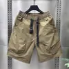 Diseño de alta gama, elegante y genial, shorts de cinco puntas con bloques de color, pantalones cortos deportivos para exteriores de estilo retro de Hong Kong para hombre
