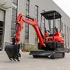Exportado para a Europa: Escavadeira de Construção de 2 Toneladas, Mini Escavadeira para Demolição de Paredes, Mini Escavadeira para Construção em Vias Estreitas