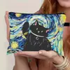 Estuche para Lápices Estilo Pintura al Óleo Transfronterizo Gran Capacidad Bolsa de Almacenamiento con Cremallera Estudiante Examen Portátil Estuche para Lápices Bolsa para Papelería Imprimible