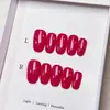 Unhas Lisas de Primavera e Verão com um Toque Refinado, Elegante e de Alto Padrão, Semelhantes ao Estilo de Reina Kojima, Unhas Postiças Artesanais Disponíveis para Atacado