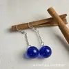Pendientes de Cristal de Jade Redondos de 16 mm para Amazon Transfronterizo Diseño de Nicho Pendientes de Pareja Fabricante Venta al por Mayor