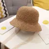Ins Sombrero de Paja de Verano Explosivo para Niños Sombrero de Sol Coreano para Bebé Sombrero Protector Solar Sombrero de Pescador de Encaje para Playa Padre-Hijo