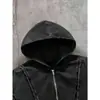 Tamanho europeu [Masculino Transfronteiriço] Nova camisa longa de ganga preta não elástica para homem para todas as estações