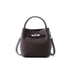 Bolso de Mano para Mujer Estilo Nuevo, Bolso Cruzado de Moda y Versátil, Lujo Ligero, Bolso Cubo de Piel Genuina de Gama Alta de Nicho