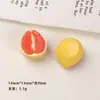Accesorios de Resina para Manualidades de Dibujos Animados Mini Pomelo Kiwi Melón Cantalupo Pasador Hebilla de Zapato Llavero Colgante Accesorios
