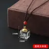 Colar com Pingente de Garrafa Oca Fosca Pequena Garrafa de Vidro Abre para Guardar Coisas Dentro Garrafa Transparente Gawu para Casal