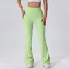 Calça de Yoga Micro-Flare de Cintura Alta com Controle de Barriga para Mulheres, Sem Marcas Embaraçosas, Amiga da Pele, Levanta Bumbum, Emagrecimento, Esportes e Fitness, Calça Flare, Pode Ser Usada Fora