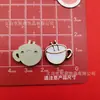 Taza de Agua de Cereza Camelia Forma de Corazón Inspirada en Chanel Estilo Coreano Accesorios de Plástico DIY Pasador Funda para Teléfono Hebilla de Zapato Pegatinas