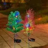 Luces de Suelo Solares LED Personalizadas de Pino y Ciprés, Luces Decorativas para Césped, Jardín, Exterior, a Prueba de Lluvia, Luces para Árbol de Navidad, Luces Nocturnas