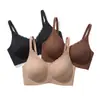 Sujetador de gel sin costuras para mujer transfronterizo, sin varillas, con características de push-up y realce, suave y cómodo, y tirantes ajustables