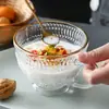 Caneca de café da manhã de vidro com girassol em relevo e borda dourada, grande capacidade, com alça, tigela para iogurte e aveia, copo de vidro para sobremesa para uso doméstico