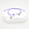 Pulsera Nueva Estilo Flor Verdadera Flor Seca Narcisos Flores de Cerezo Amor Cuentas de Cristal Cuentas de Grieta de Hielo de Jingdezhen Campanilla de Flor Pequeña para Mujer