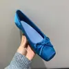Primer Encuentro Brisa Suave de la Tarde Zapatos de Ballet 2026 Lazo Dulce Francés Punta Cuadrada Boca Baja Tacón Oculto Zapatos de Noche