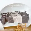 Pacote com 3 Saco de Dormir Bebê Algodão Puro Categoria A Meninos e Meninas Roupas Íntimas para Bebê Protetor de Barriga Roupa Externa Verão Fina