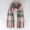 Lenço Estilo Coreano Xale Xadrez Feminino Franja Toque de Alto Padrão Inverno Estudantes Japoneses Viagem Lenço de Moda Versátil Lazer