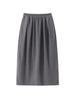 Saia de Lã Bud para Mulheres Outono e Inverno 2025 Retrô Elegante Slim e Versátil Cintura Alta Linha A Fenda Reta