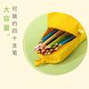 Estuche para lápices de estudiante estilo coreano para niñas, lona, caja de papelería, estuche para lápices con cremallera, lindo, casual, creativo, gran capacidad, bolsa de papelería