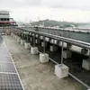 Pilares fotovoltaicos pré-fabricados de concreto cimentício, concreto fotovoltaico maciço, painéis fotovoltaicos, bases solares de cimento em estoque