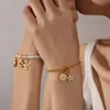 Acessórios de Joias Europeus e Americanos Transfronteiriços de Alto Padrão com Pingente de Estrela e Lua e Anjo com Diamantes Brilhantes e Design de Sol e Flecha