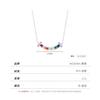 Colgante moderno MODIAN de plata de ley 925 con sonrisa de arcoíris de dopamina, collar combinable con cadena de clavícula femenina, estilo exquisito