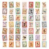 50 Pegatinas Nuevas de Perro Estilo Retro, Lindos Cachorros de Dibujos Animados Materiales para Diario, Pegatinas Decorativas Transfronterizas