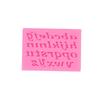 Novas letras digitais grandes três peças conjunto de molde de açúcar molde de silicone decoração de bolo molde de açúcar