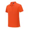 Camisa Polo de Color Sólido Jiangfu en Stock Manga Corta Camisa Cultural con Logo Fresca Transpirable Fabricante de Uniformes de Trabajo Ropa de Trabajo con Texto Impreso