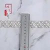 6.5cm Malla Bordada a Máquina Cuentas Pedrería Strass Cuentas de Arroz Perla Tubular Encaje Accesorios de Boda DIY Accesorios para Ropa