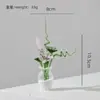 Flores de Vidro em Miniatura, Flores Artificiais Feitas à Mão de Vidro Zibo, Decorações de Buquê para o Dia das Mães, Enfeites para Mesa de Escritório