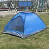 Barraca Pequena Hexagonal de Uma Camada para Camping na Praia, para Duas Pessoas, Construída à Mão, com Mosquiteiro, Tecido Oxford, à Prova de Chuva, Leve e Impermeável