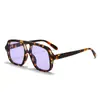 Gafas de Aviador Estilo Nuevo para Hombres y Mujeres, Modernas de Montura Grande Anti-UV Doble Puente Gafas de Sol, Gafas de Sol Europeas y Americanas Transfronterizas