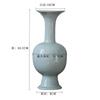 Vaso de Cerâmica Jingdezhen Arranjo de Flores Vaso de Alto Padrão Estilo Erudito Flor Chinesa Retro Zen Vasos de Flores Ornamentos Medievais