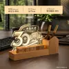 Luz nocturna creativa acrílica, celebración de aniversario, regalo de empresa personalizado, reloj de carga inalámbrica, regalo cultural y creativo con temática de punto de referencia