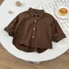 Combinación Perfecta~ Camisas Únicas Estilo Coreano Nuevos Modelos Primavera y Otoño 2026 para Niños y Niñas, Camisas de Manga Larga de Algodón, Chaquetas de Moda para Niños Pequeños