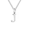 Collar con Colgante de Letra Emanco Acero de Titanio No se Desvanece Cadena para Clavícula Cadena de Hueso de Serpiente de Acero Inoxidable Nicho Europeo y Americano para Mujeres