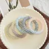Cordón para Teléfono de Gradiente Fresco de Verano, Diadema, Dulce y Lindo, Goma Elástica Sin Costuras, Lazo para el Cabello de Mujer, Accesorio para el Cabello de Alta Elasticidad, Arcoíris