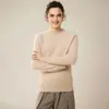 Suéter de Cachemir 100% Puro Engrosado Nuevo Otoño e Invierno para Mujer, Suéter de Punto Holgado de Talla Grande