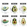 Insignia Linda de Dibujos Animados de Comida Aguacate Gato Astronauta Corazón Estilo Niche Broche de Metal