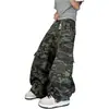 Jeans de Mezclilla Lavada Estilo Hip-Hop Callejero Americano Xintang para Hombre, Pantalones Largos Holgados Resistentes con Graffiti Rasgados, Pantalones Punk, Marca de Moda