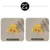 Presilha Pequena Estilo Coreano, Presilha de Cabelo Ultra-Fada, Presilha Tubarão Dourada da França para Rabo de Cavalo Alto, Presilha de Garra Simples e Exquisita para Mulheres, Cor Sólida
