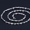 Venta caliente [cadena de lingote] collar de plata 99 moda femenina collar largo de cadena única regalo de cumpleaños venta caliente
