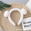 Otoño e Invierno Nuevo Diadema de Felpa de Oso Fresa para Lavar la Cara, Diadema de Presión para el Cabello, Linda Diadema, Accesorios para el Cabello de Oso Peludo para Mujer
