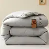 Colcha de Soja Classe A Sem Corantes, Núcleo Espesso, Colcha Quente de Inverno, Colcha Simples de Algodão, Colcha Dupla de Fibra de Soja, Colcha de Primavera e Outono