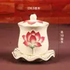 Taza de Agua de Cerámica para Ofrenda a Buda, Guanyin y Otras Deidades; Cáliz de Agua Bendita para el Hogar; Ofrendas Budistas y Artículos de Culto