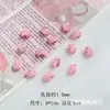 Paint Candy Color Cat Mic Head Frisado DIY Liga Acessórios Telefone Móvel Corda Chaveiro Colar Material do Grânulo