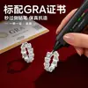 Aretes de Plata 925 con Moissanita Cuadrada, Aretes de Gama Alta Estilo Ins, Moissanita Transfronteriza Europea y Americana en Stock