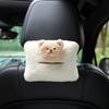 Funda protectora para cinturón de seguridad de coche de lana de cordero, funda protectora para hombro de cinturón de seguridad antiapriete para coche, funda protectora para hombro de oso de dibujos animados