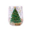 Caneca de Pinguim de Natal Caneca dos Desejos ins Desenho Animado Caneca de Camada Dupla Fofa Doméstica Vidro de Camada Dupla