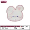 Etiqueta de Tecido Cabeça de Urso Fofa Mais Vendida Transfronteiriça Patch para Acessórios de Roupa Feitos à Mão DIY Patch Bordado Cartoon Patch com Furo